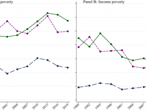 Trends in Income and Net Worth Poverty, by Race and Ethnicity